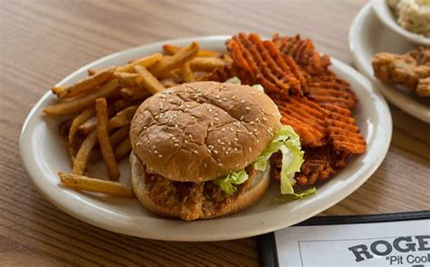 Rogers bbq - Name: Johnny Roger’s BBQ & Burgers Location: 3709 Concord Parkway South, Concord, NC 28027 Order: Small BBQ Sandwich with red slaw and fries (link to menu) Pricing: $$. Monk: Johnny Rogers BBQ & Burgers opened in May 2018 in a Concord strip mall a few miles north of the speedway.Their menu does a little bit of everything …